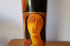 Glazen cilindervaas Modigliani
